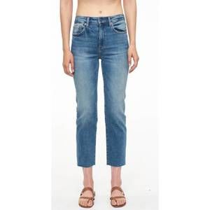 NEW PISTOLA monroe high rise cigarette crop jeans in waikiki
